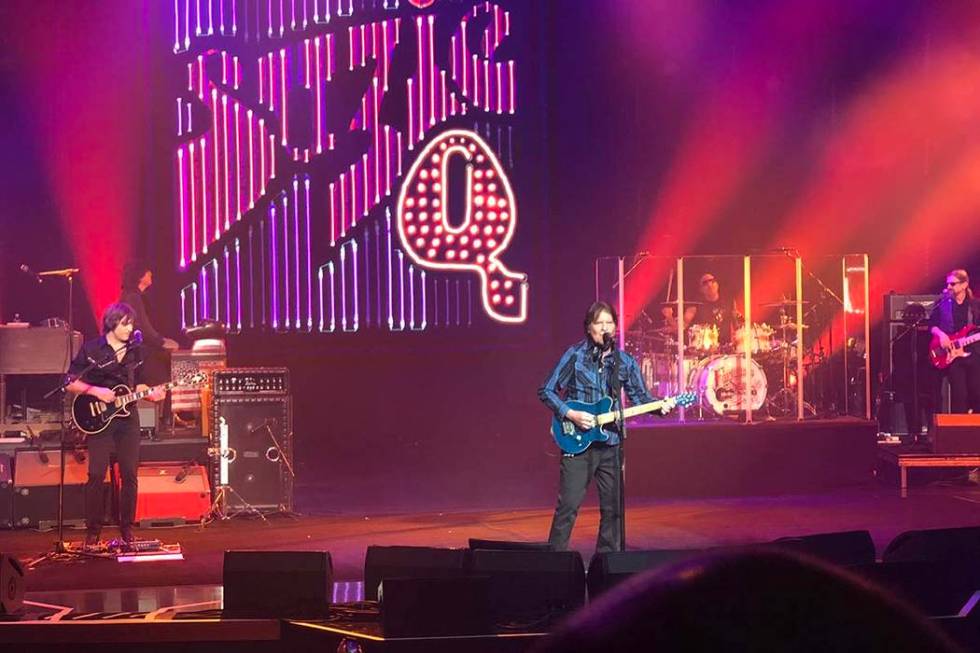 John Fogerty uncorks "Suzie Q" at Encore Theater at Wynn Las Vegas, Jan. 10, 2018. (John Katsil ...