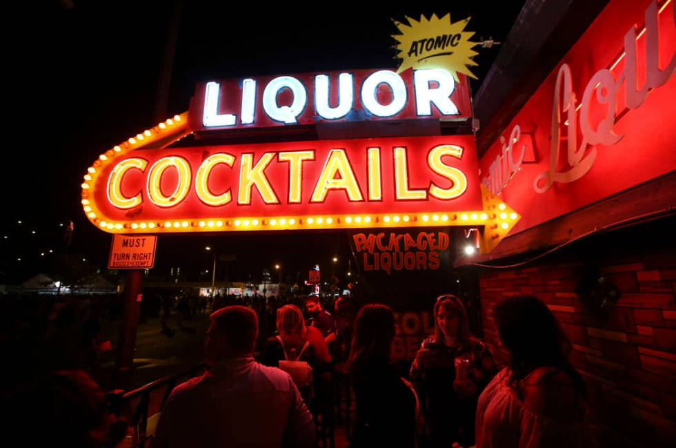 Atomic Liquors in downtown Las Vegas. (Chase Stevens/Las Vegas Review-Journal) @csstevensphoto