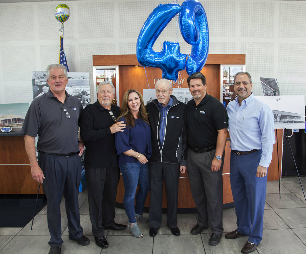 Friendly Ford celebrated the dealership's 49th anniversary with former and current employees: f ...