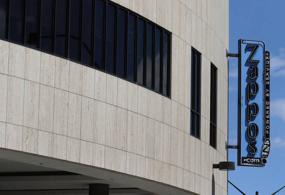 Zappos' headquarters in downtown Las Vegas photographed on Tuesday, April 2, 2019. Bizuayehu Te ...