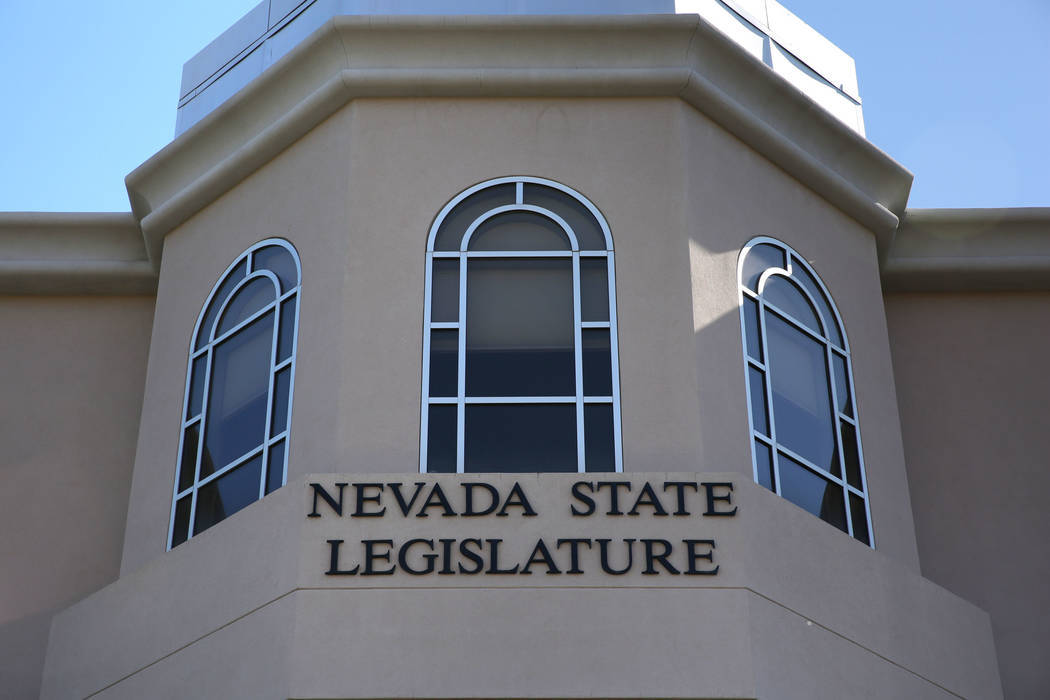 The Nevada State Legislature building in Carson City. (David Guzman/Las Vegas Review-Journal Fo ...