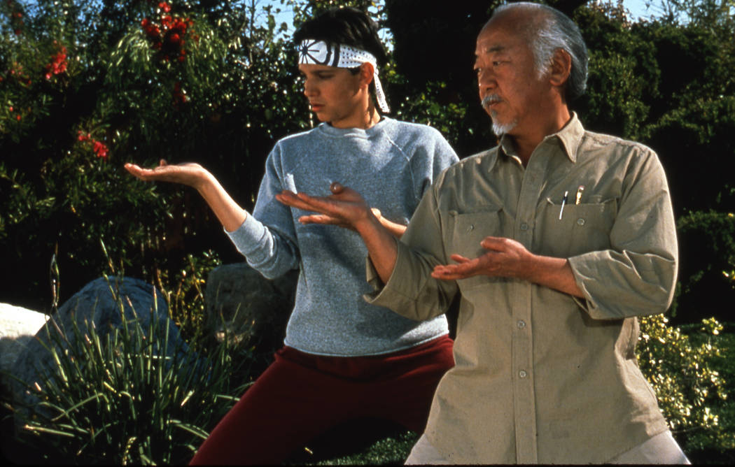 Ralph Macchio and Pat Morita star in "The Karate Kid." (Sony Pictures Entertainment)