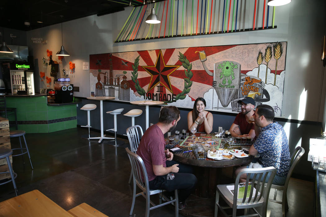 CraftHaus Brewery in Henderson, Saturday, April 13, 2019. (Erik Verduzco/Las Vegas Review-Journ ...