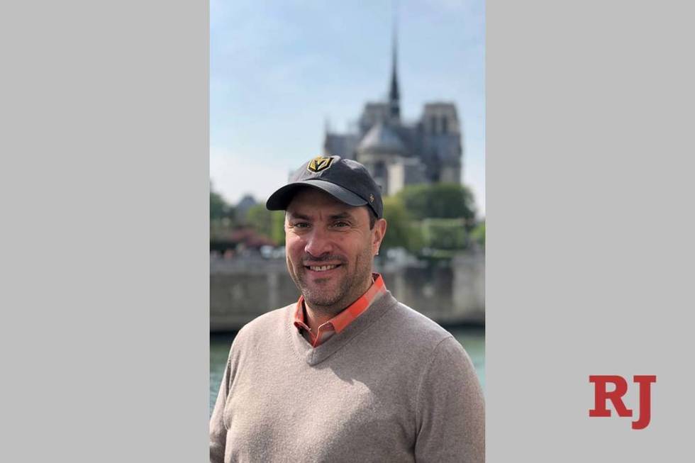 Luxor President and Chief Operating Officer Cliff Atkinson is shown in front of Notre Dame Cath ...