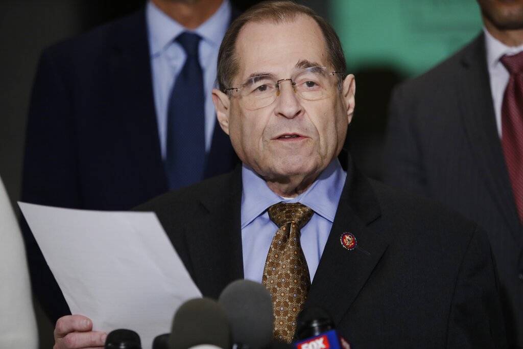 U.S. Rep. Jerrold Nadler, D-N.Y., chair of the House Judiciary Committee, speaks during a news ...