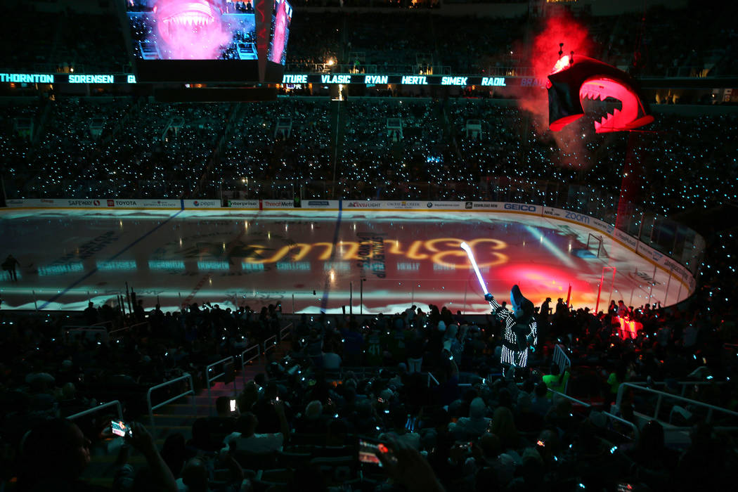 The San Jose Sharks pregame show before Game 5 of an NHL Western Conference quarterfinal series ...