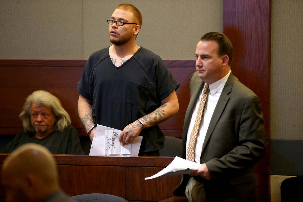Jon Kennison, 27, appears in court with his attorney, Deputy Public Defender Ryan Bashor, at th ...
