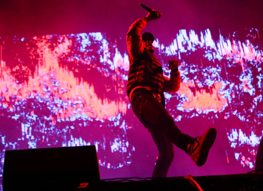 Chance the Rapper performs on the first day of the Life is Beautiful festival in downtown in La ...