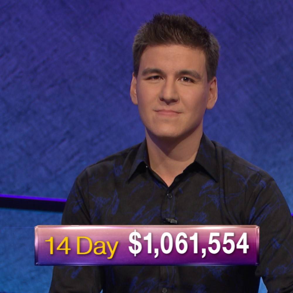 James Holzhauer, a 34-year-old professional sports gambler from Las Vegas, is shown after Tuesd ...