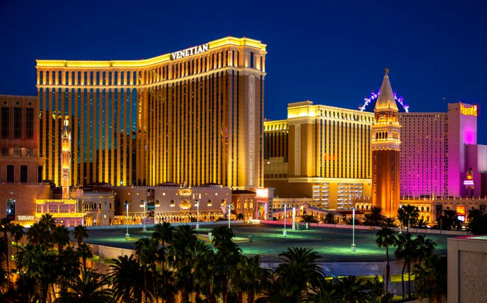 The Venetian is seen, Wednesday, April 24, 2019, in Las Vegas. (L.E. Baskow/Las Vegas Review-J ...