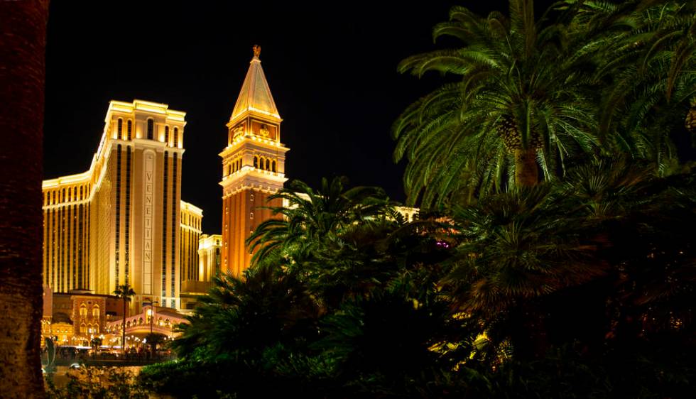 The Venetian is seen, Wednesday, April 24, 2019, in Las Vegas. (L.E. Baskow/Las Vegas Review-J ...