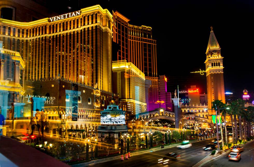 The Venetian is seen, Wednesday, April 24, 2019, in Las Vegas. (L.E. Baskow/Las Vegas Review-J ...