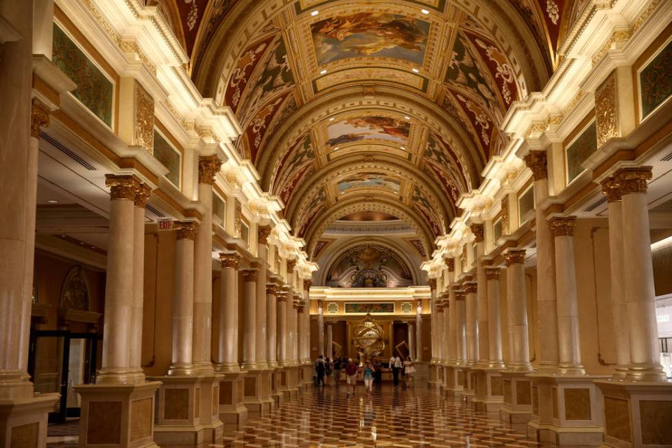 The Grand Colonade at The Venetian on the Strip in Las Vegas Thursday, April 25, 2019. The Vene ...