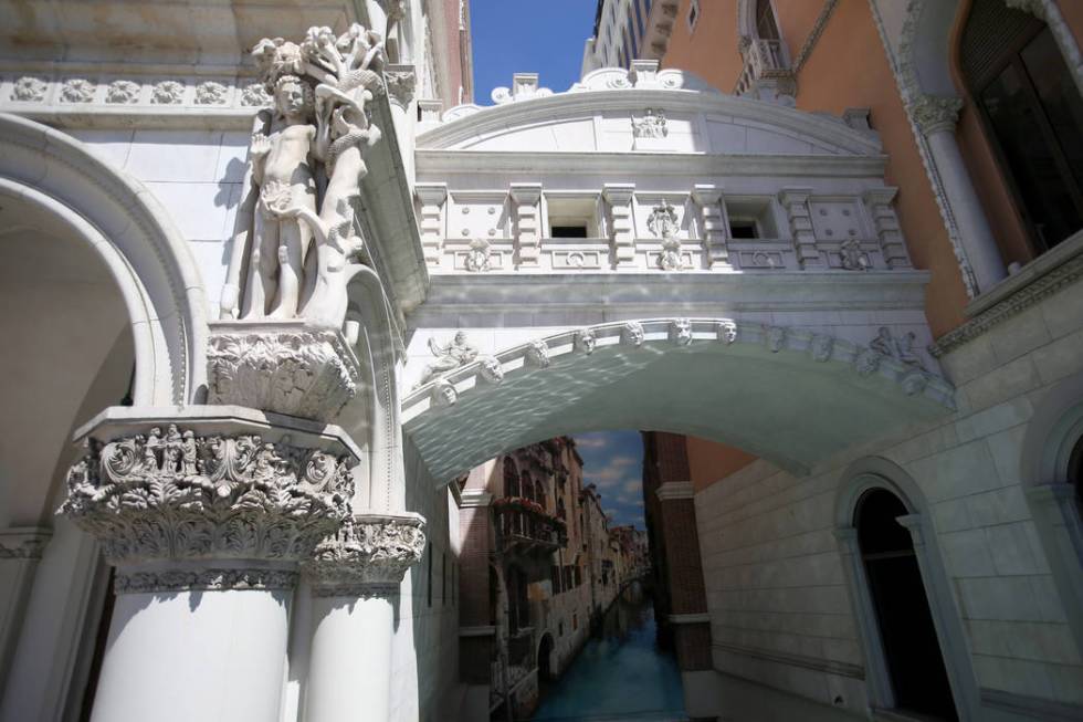 The Venetian on the Strip in Las Vegas Thursday, April 25, 2019. The Venetian, which opened May ...