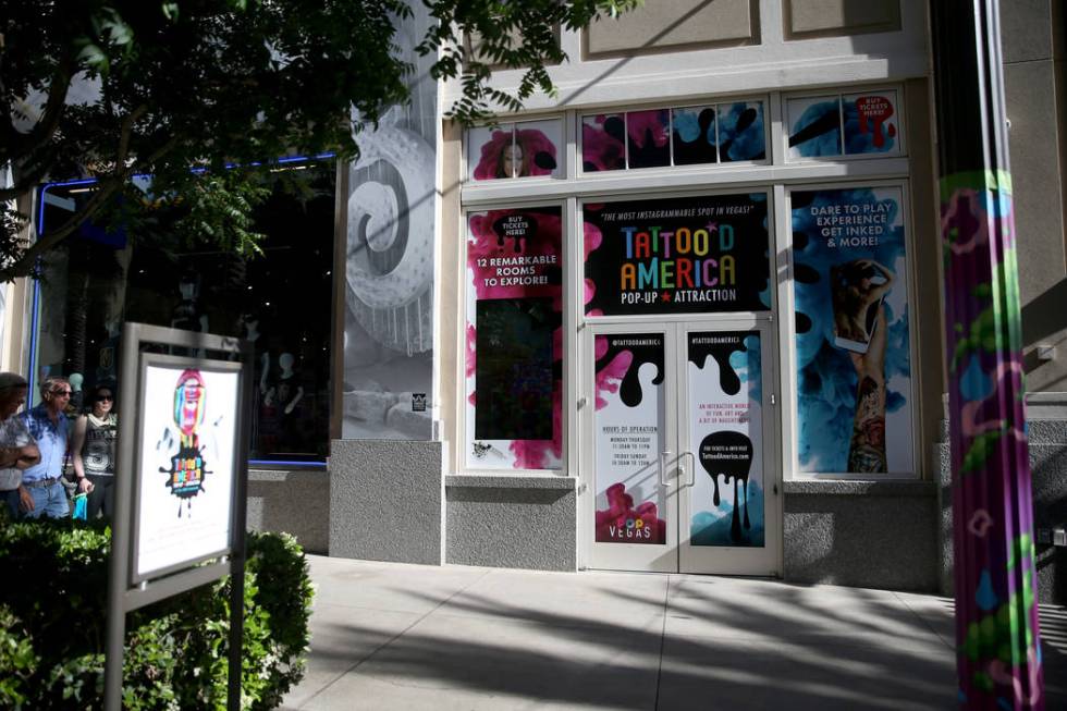 Tattoo'd America attraction inside Pop Vegas at the Linq Promenade Wednesday, April 24, 2019. ( ...