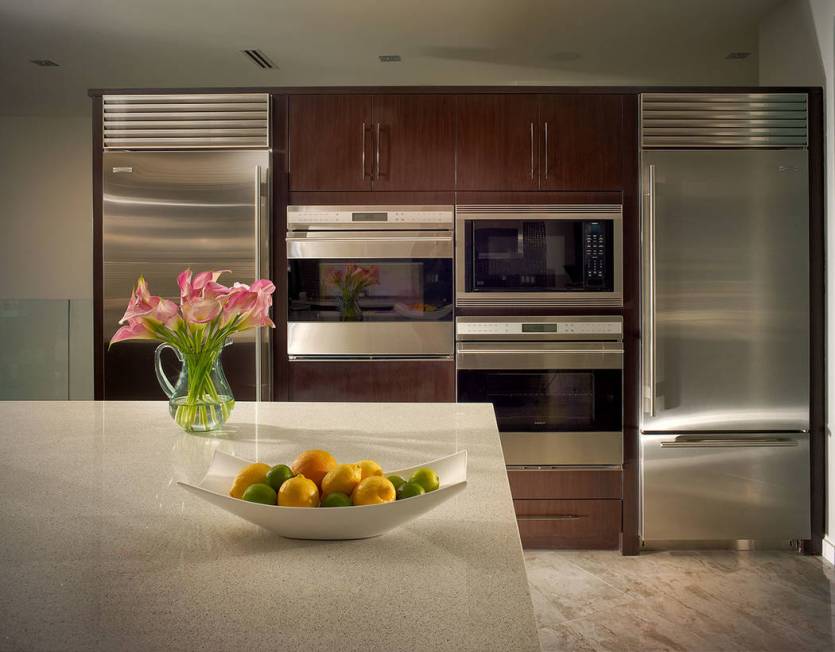 The kitchen has the latest appliances. (Sotherby’s International Realty, Synergy)