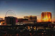 A skyline of the Las Vegas Strip as seen Wednesday, April 17, 2019. (Todd Prince/Las Vegas Revi ...