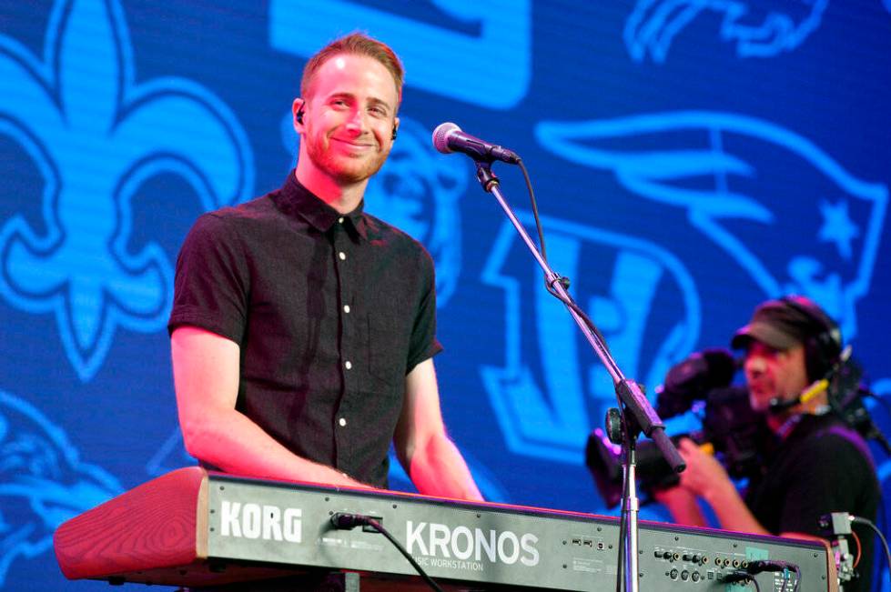 Moon Taxi performs during the 2019 NFL Draft Thursday, Apr. 25, 2019, in Nashville, Tenn. (AP P ...