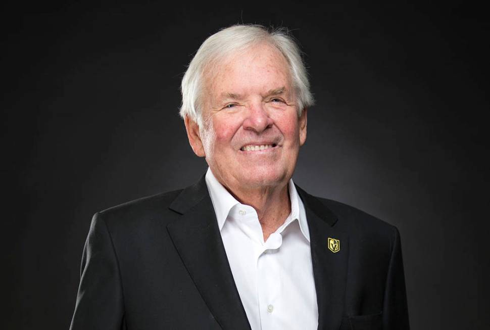 Vegas Golden Knights owner Bill Foley poses at the Review-Journal's photo studio in Las Vegas o ...