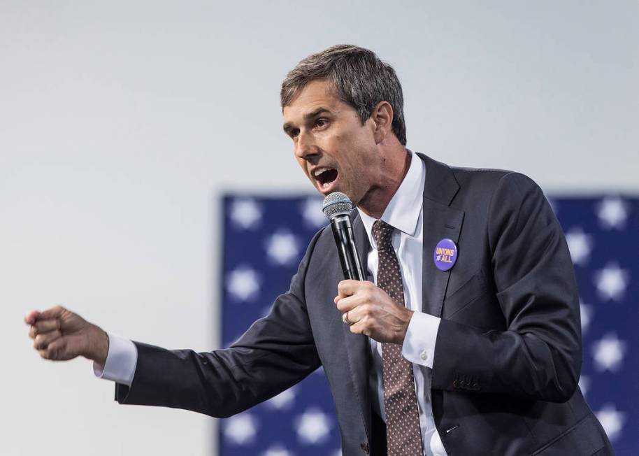 Presidential candidate and former Texas congressman Beto O'Rourke speaks during “Nationa ...