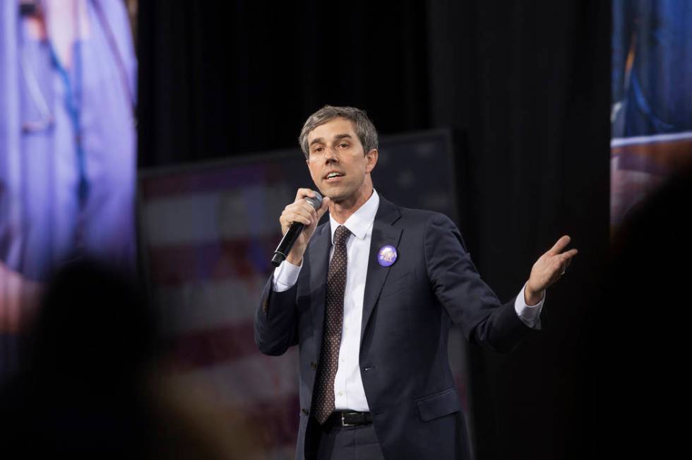 Presidential candidate and former Texas congressman Beto O'Rourke speaks during “Nationa ...