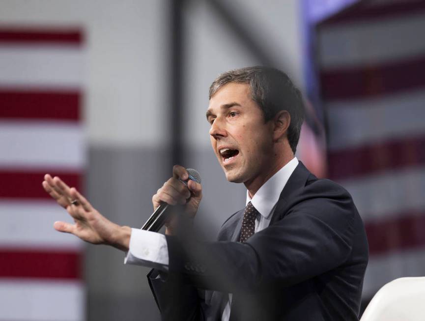 Presidential candidate and former Texas congressman Beto O'Rourke speaks during “Nationa ...