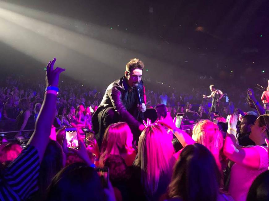 Kevin Richardson is shown at the Backstreet Boys' final "Larger Than Life" residency show at Za ...