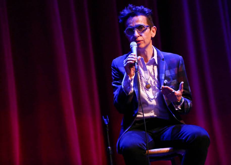 Masha Gessen, staff writer at The New Yorker, speaks during "UPROAR," the finale even ...