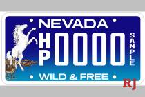 The Horse Power Nevada specialty plate was halted effective Dec. 31. (Nevada Department of Moto ...