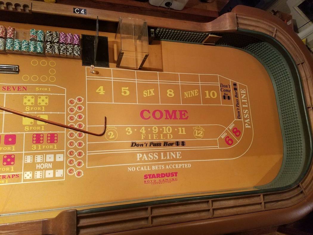A seller on eBay is offering a craps table from the Stardust, a Las Vegas casino that opened in ...