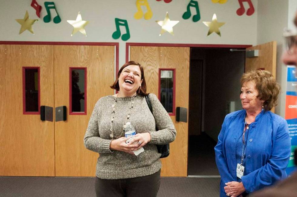 Anna Cedro, executive director at Care Coalition, left, and Robin Wadley-Munier, assistant to C ...