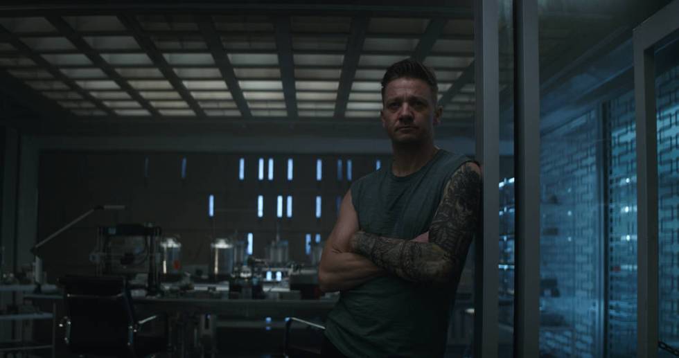 Marvel Studios' AVENGERS: ENDGAME..Hawkeye/Clint Barton (Jeremy Renner)..Photo: Film Frame..&#x ...