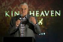 Clark County Commissioner Steve Sisolak during a press conference for the future Kind Heaven en ...