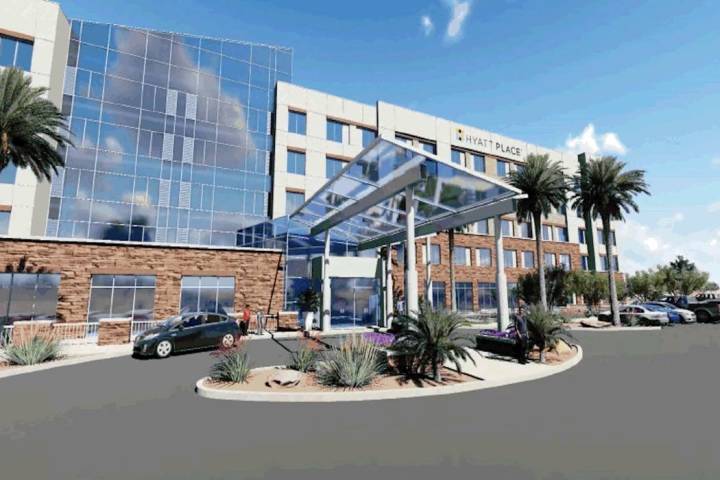 A rendering of Hyatt Place Las Vegas Silverton Village. (Silverton Hotel and Casino)