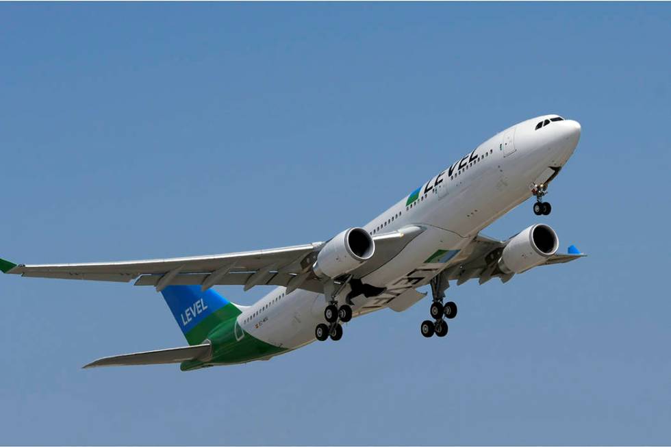 Level airline will begin weekly nonstop service Oct. 30 between Las Vegas and Paris. (Level)