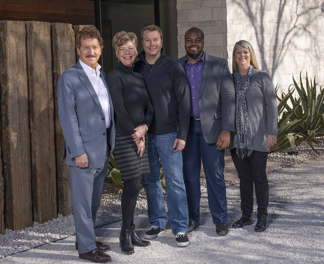 From left, Tucker Bernard, executive director of the National Association of Home Builders; Elm ...