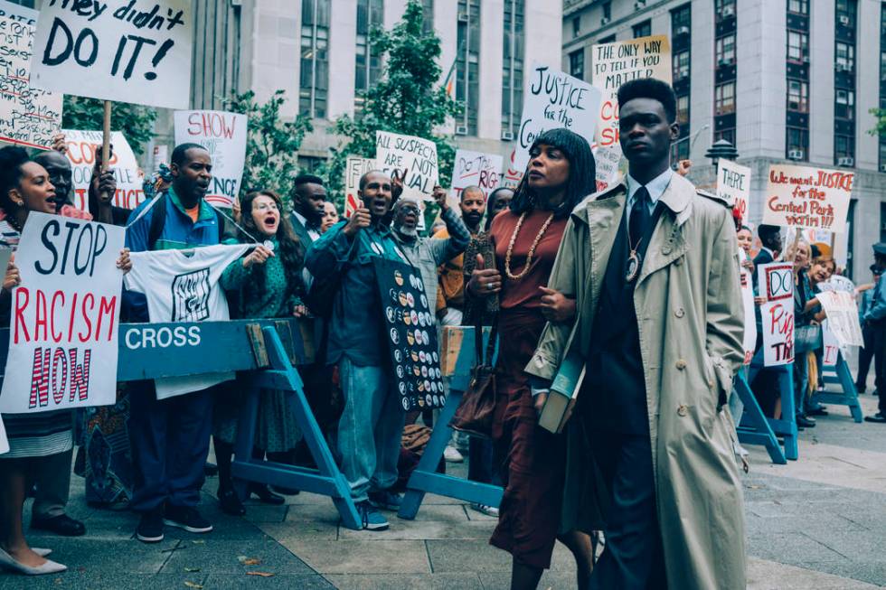 Aunjanue Ellis and Ethan Herisse star in "When They See Us." (Atsushi Nishijima/Netflix)