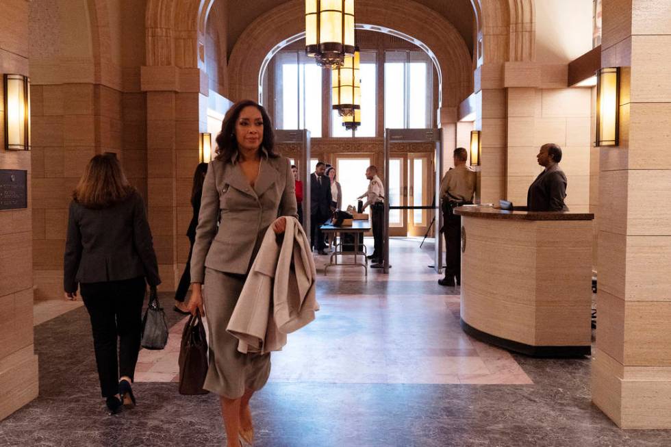 PEARSON -- Pictured: Gina Torres as Jessica Pearson -- (Photo by: Isabella Vosmikova/USA Network)