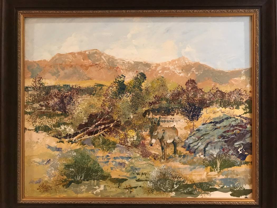 "Jackson," a painting by Rob Tuvell. Tuvell is the featured artist at Red Rock Canyon Conservat ...