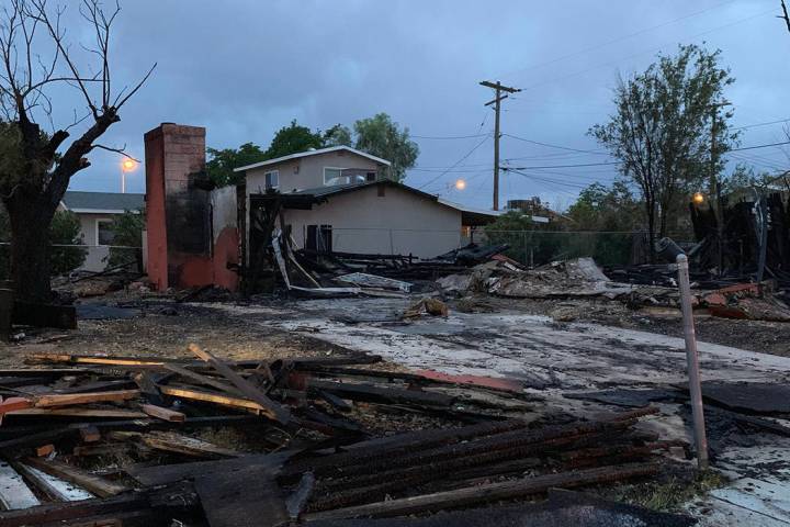 Nobody was injured early Thursday, May 9, 2019, when a vacant home was destroyed by fire at 250 ...
