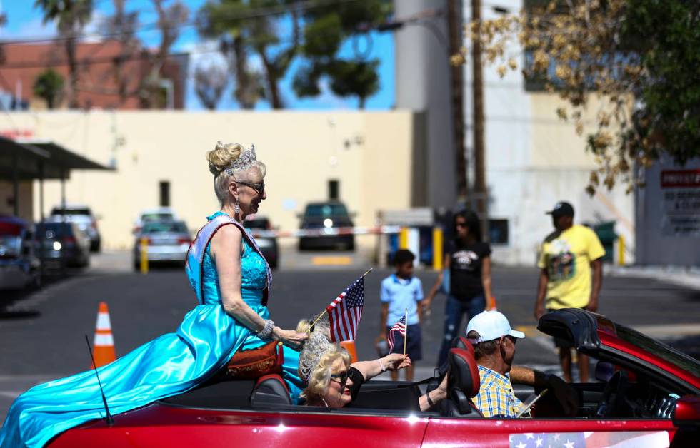 Ms. Senior United States Nicole Duffel participates in the Helldorado Parade along Fourth Stree ...