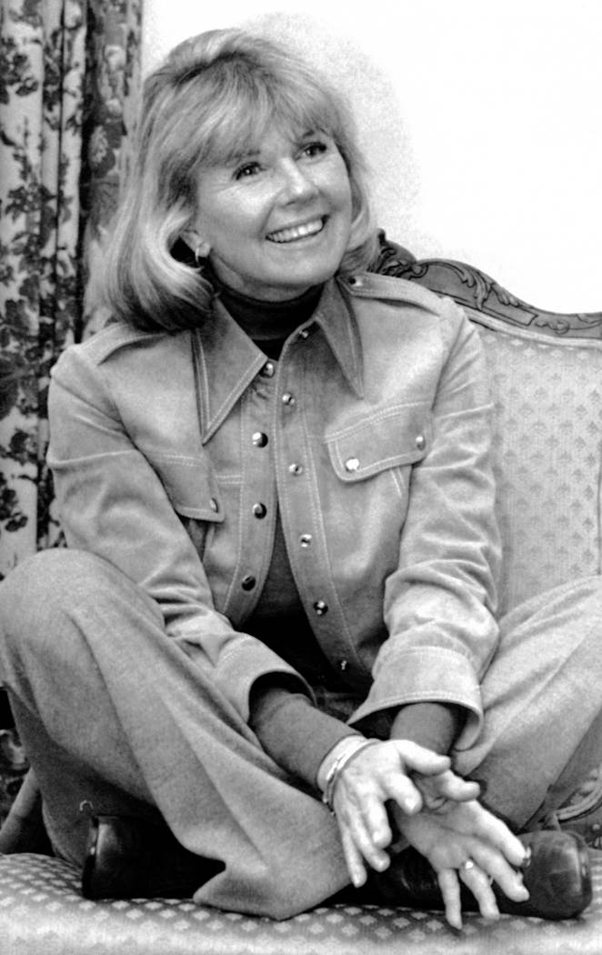 Actress and singer Doris Day answers questions in New York, during an interview on the book "Do ...