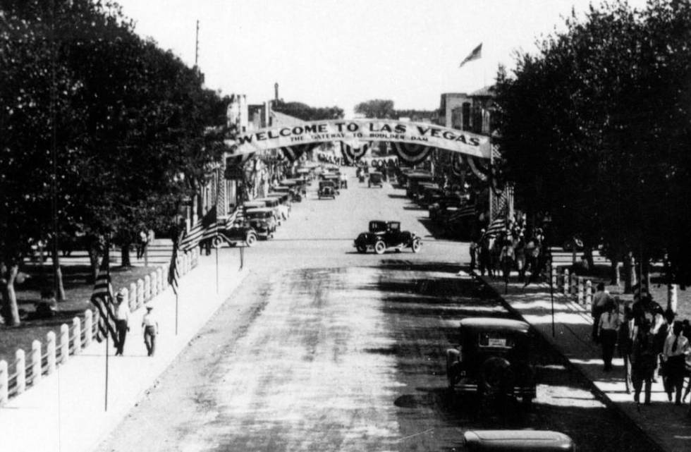 In this undated photo a welcome to Las Vegas sign is seen on Fremont Street. (Las Vegas Review ...