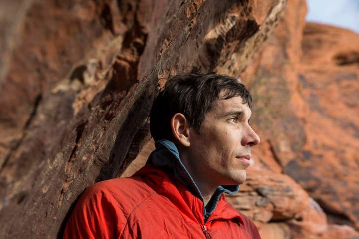 Alex Honnold at The Gallery at Red Rock Canyon on Monday, Dec. 17, 2018, in Las Vegas. Honnold, ...