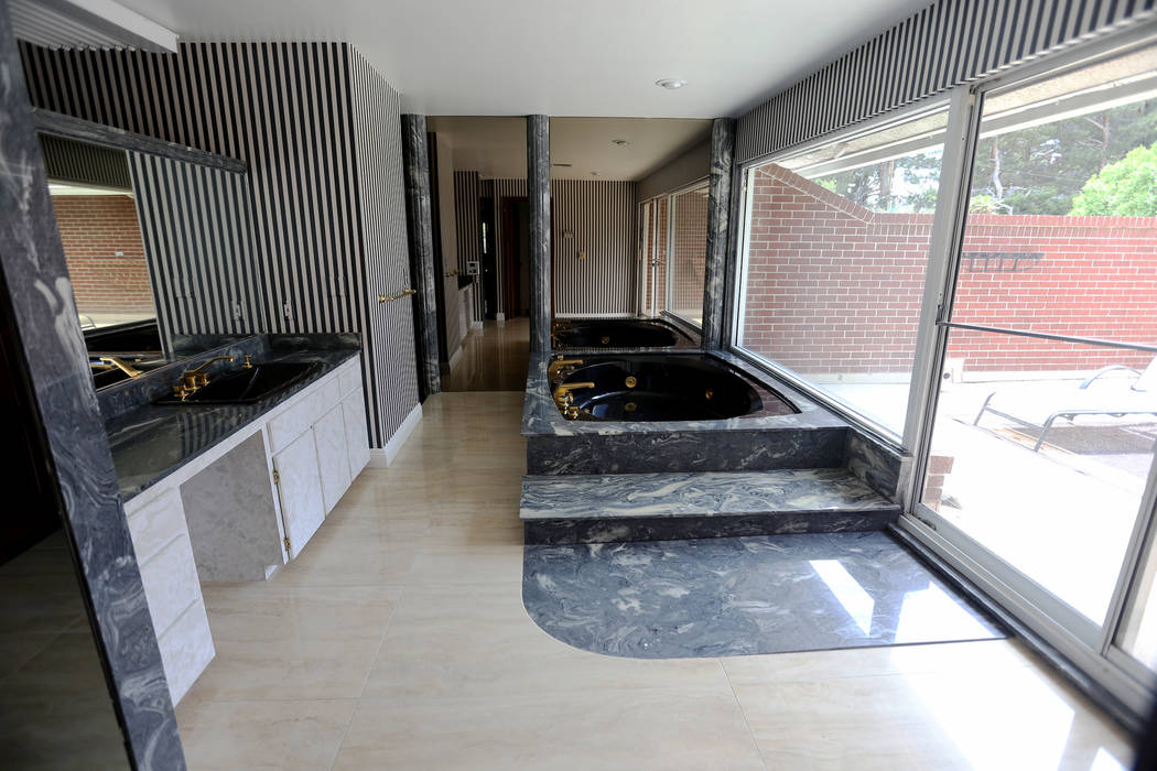 The master bathroom at the former house of Jerry Lewis in Las Vegas, Wednesday, May 15, 2019. J ...