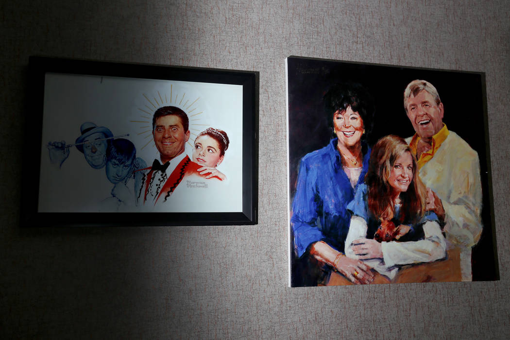 Original pictures at the former home of Jerry Lewis in Las Vegas, Wednesday, May 15, 2019. Jane ...