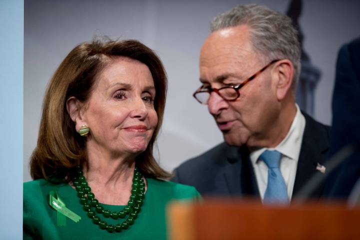 Nancy Pelosi and Chuck Schumer (AP).