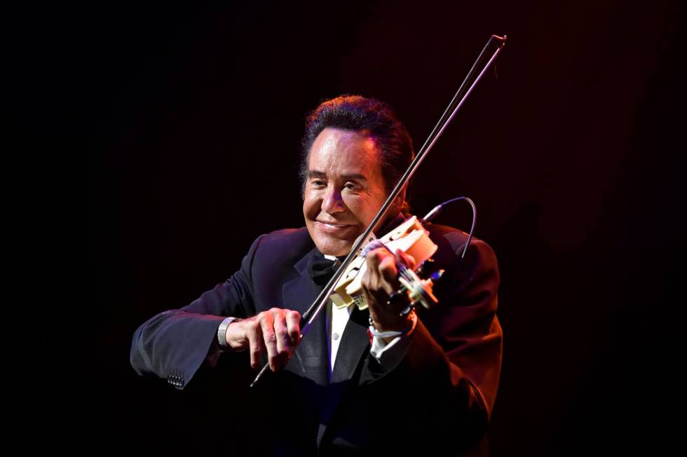 Wayne Newton celebrates 60 years of entertaining during a performance at Caesars Palace on Wedn ...