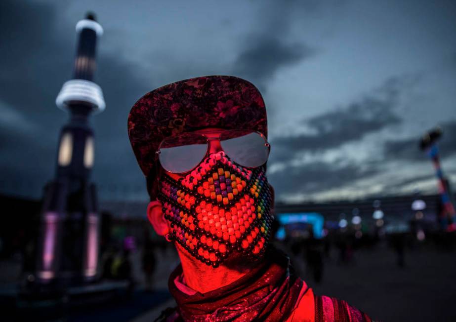 Matt Holker, from Los Angeles, Calif., during day two of Electric Daisy Carnival at Las Vegas M ...