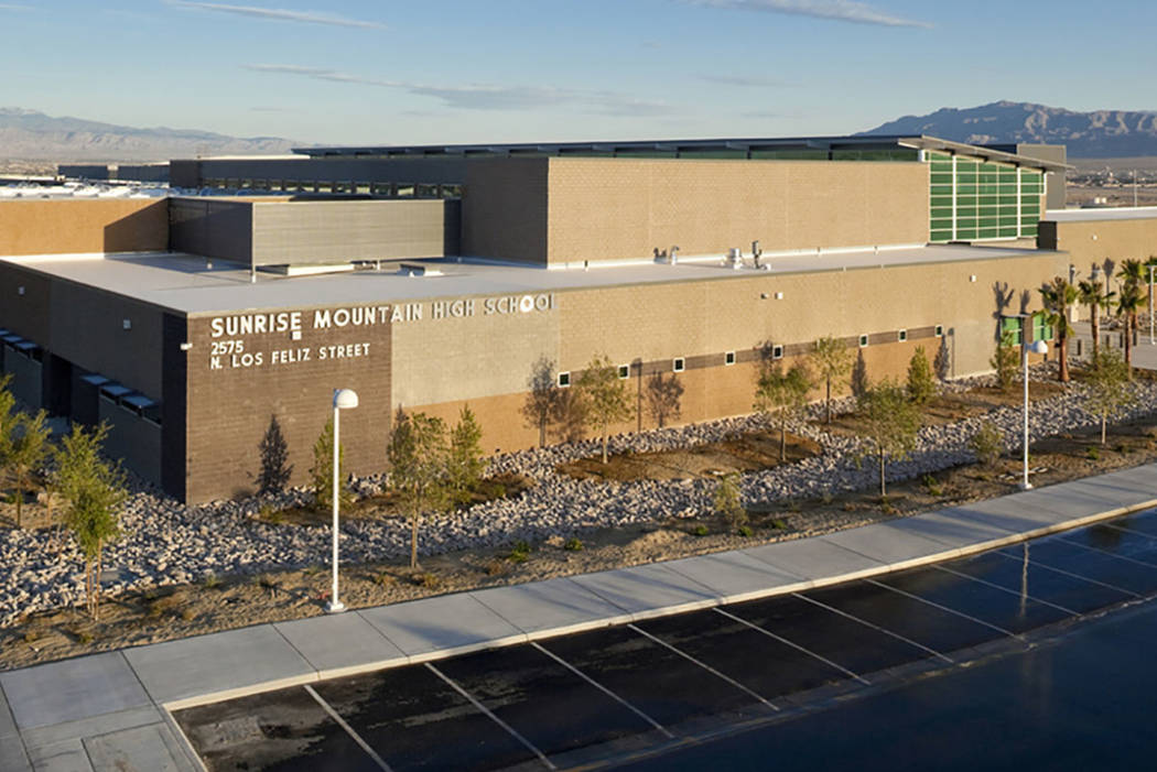 Sunrise Mountain High School at 2575 N. Los Feliz St. in Las Vegas. (Courtesy The Ferraro Group)